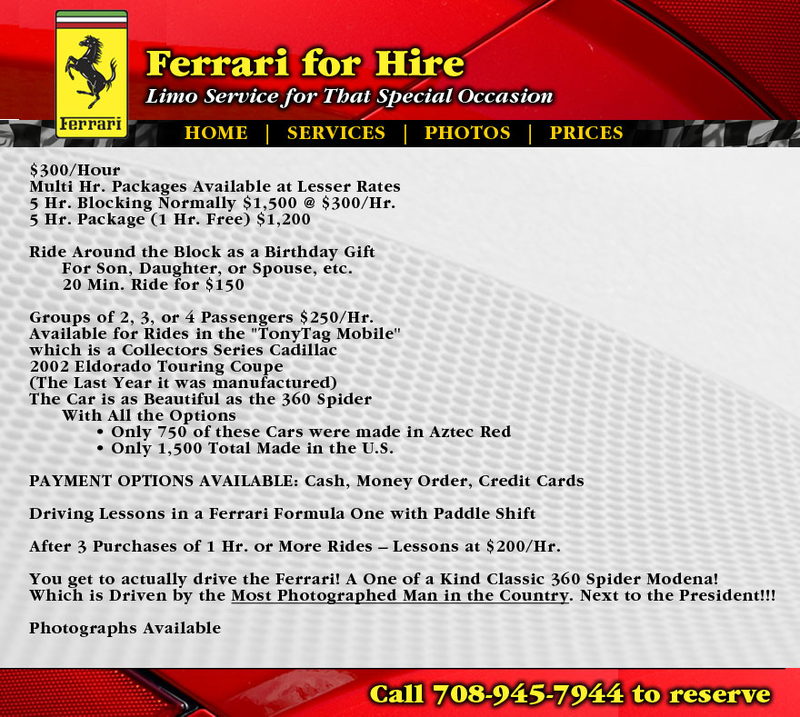 Illustration for article titled Would You Pay This Douche $300 To Drive You In His Ferrari?